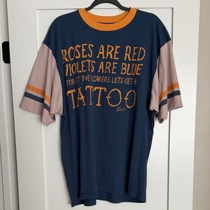 Sabbi Blue and Pink Graphic Tee